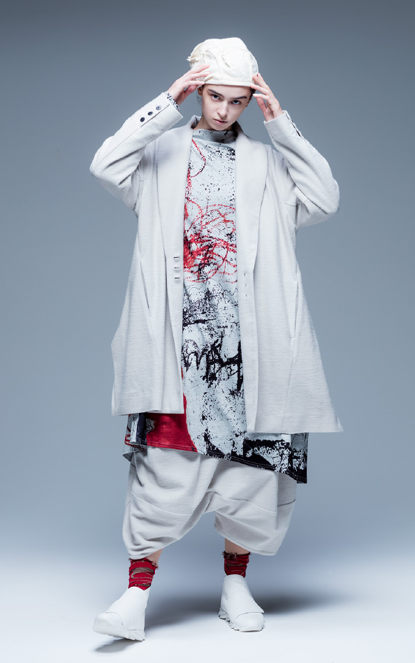 美品✨️MEFU　芽風　ウールとシルク　薄手ジャケット 春や秋に 2021 AUTUMN & WINTER | COLLECTION | 芽風 MEFU